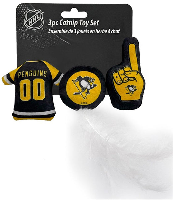 Pittsburgh Penguins 2 pc Cat Nip Toys Pets First