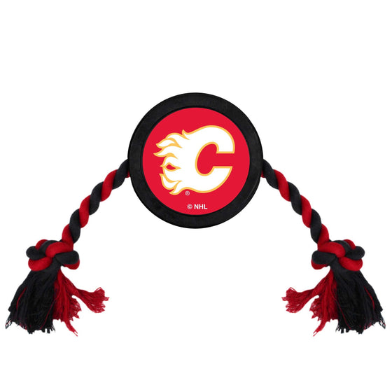 Calgary Flames Hockey Puck Toy by Pets First