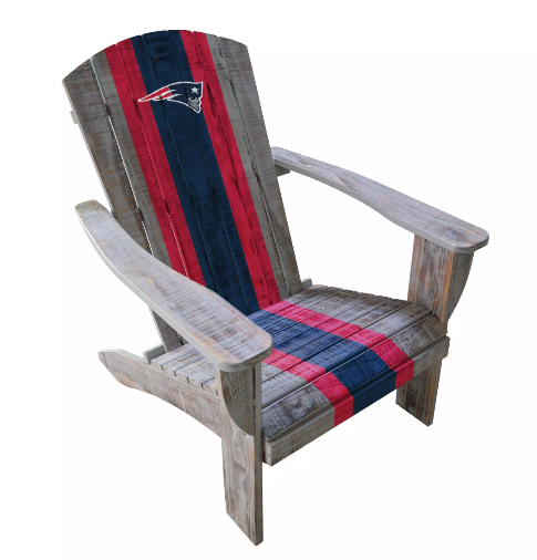 Imperial New England Patriots Wood Adirondack Chair