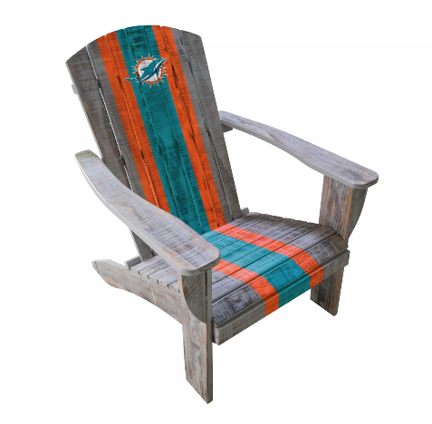 Imperial Miami Dolphins Wood Adirondack Chair