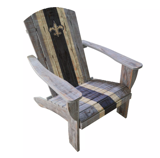 Imperial New Orleans Saints Wood Adirondack Chair