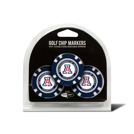 Arizona Wildcats 3 Pack Golf Chip Ball Markers - 757 Sports Collectibles