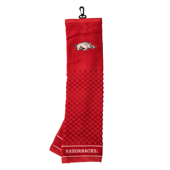 Arkansas Razorbacks Embroidered Golf Towel - 757 Sports Collectibles