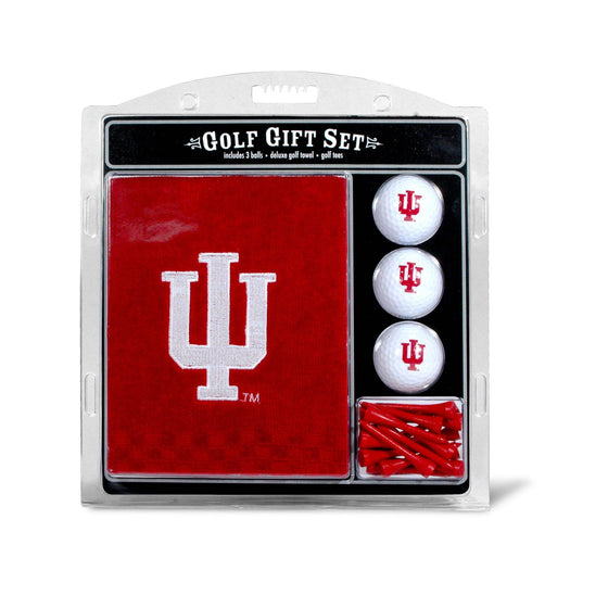 Indiana Hoosiers Embroidered Golf Towel, 3 Golf Ball, And Golf Tee Set - 757 Sports Collectibles