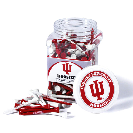Indiana Hoosiers Jar Of 175 Golf Tees - 757 Sports Collectibles