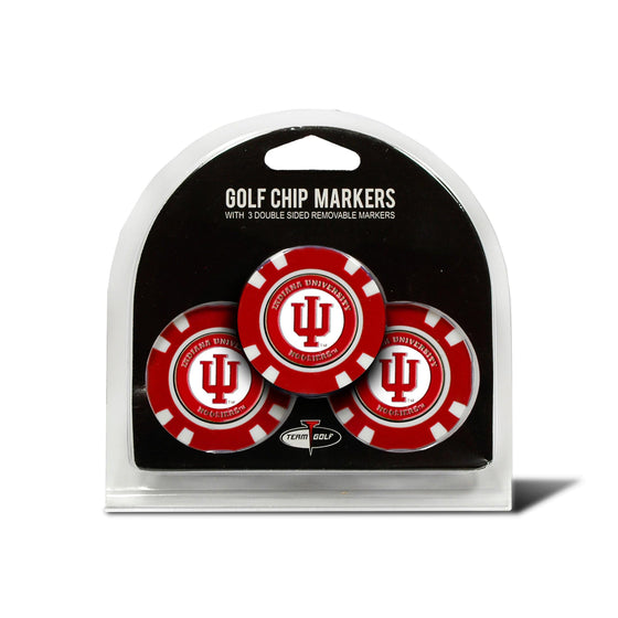 Indiana Hoosiers 3 Pack Golf Chip Ball Markers - 757 Sports Collectibles
