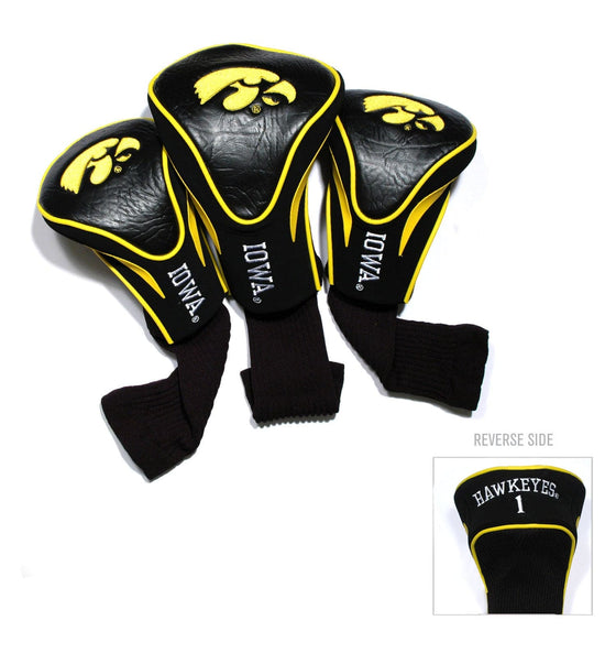 Iowa Hawkeyes 3 Pack Contour Head Covers - 757 Sports Collectibles