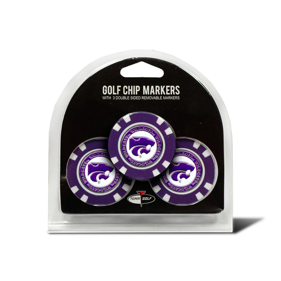 Kansas State Wildcats 3 Pack Golf Chip Ball Markers - 757 Sports Collectibles