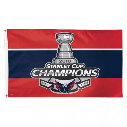 Washington Capitals NHL 2018 Stanley Cup Champions Deluxe 3"x5" Flag