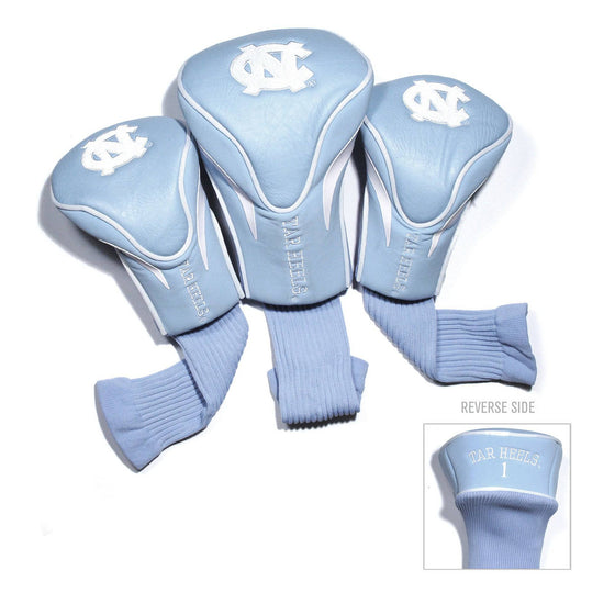 North Carolina Tar Heels 3 Pack Contour Head Covers - 757 Sports Collectibles