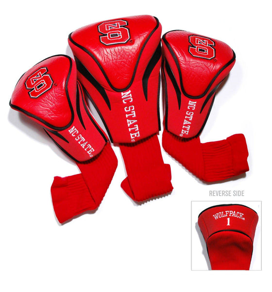 NC State Wolfpack 3 Pack Contour Head Covers - 757 Sports Collectibles