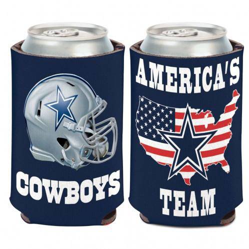 Dallas Cowboys "America's Team" 2-Sided Neoprene Can Cooler Koozie - 757 Sports Collectibles