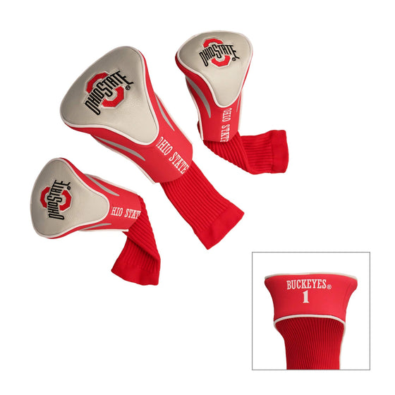 Ohio State Buckeyes 3 Pack Contour Head Covers - 757 Sports Collectibles