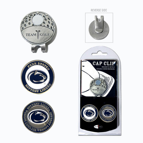 Penn State Nittany Lions Cap Clip With 2 Golf Ball Markers - 757 Sports Collectibles