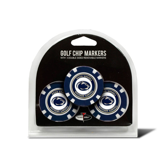 Penn State Nittany Lions 3 Pack Golf Chip Ball Markers - 757 Sports Collectibles