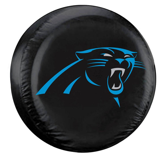 Carolina Panthers Black Tire Cover - Standard Size (CDG) - 757 Sports Collectibles