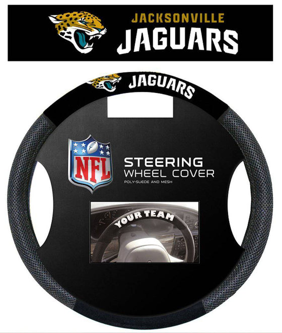 Jacksonville Jaguars Steering Wheel Cover - Mesh (CDG) - 757 Sports Collectibles