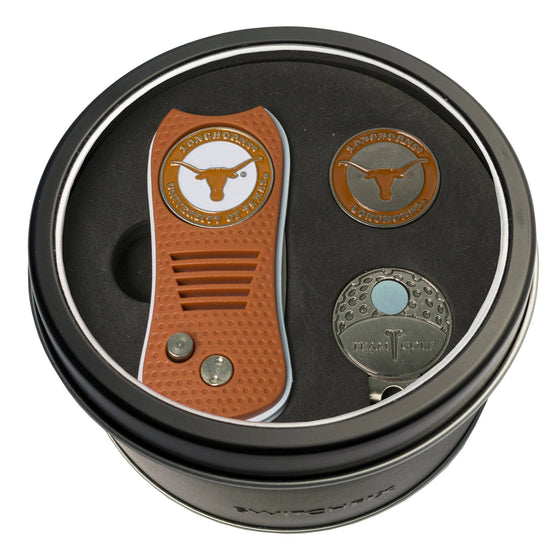 Texas Longhorns Tin Set - Switchfix, Cap Clip, Marker - 757 Sports Collectibles