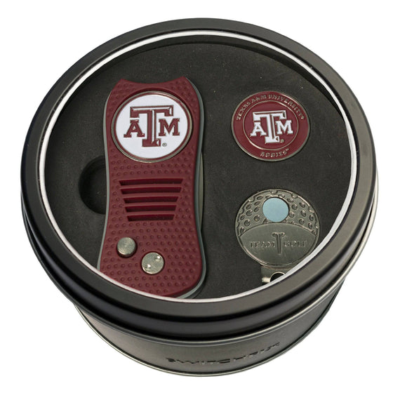 Texas A&M Aggies Tin Set - Switchfix, Cap Clip, Marker - 757 Sports Collectibles