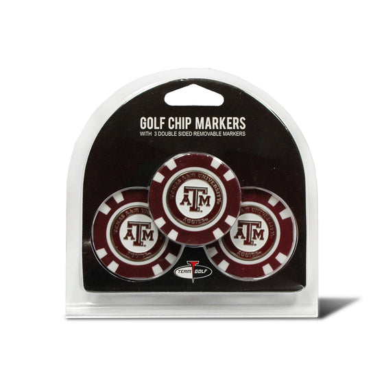 Texas A&M Aggies 3 Pack Golf Chip Ball Markers - 757 Sports Collectibles