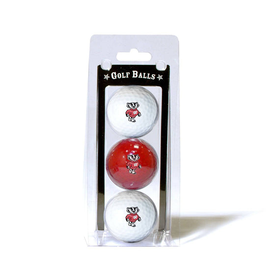 Wisconsin Badgers 3 Golf Ball Pack - 757 Sports Collectibles