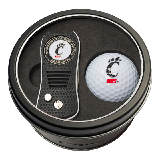 Cincinnati Bearcats Tin Set - Switchfix, Golf Ball - 757 Sports Collectibles