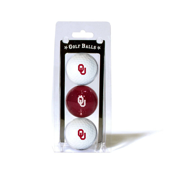 Oklahoma Sooners 3 Golf Ball Pack - 757 Sports Collectibles