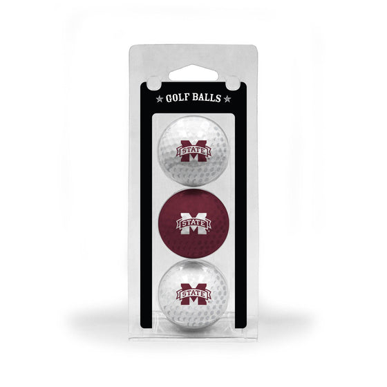 Mississippi State Bulldogs 3 Golf Ball Pack - 757 Sports Collectibles