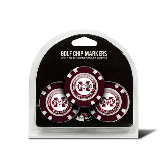 Mississippi State Bulldogs 3 Pack Golf Chip Ball Markers - 757 Sports Collectibles