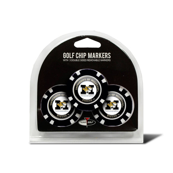 Missouri Tigers 3 Pack Golf Chip Ball Markers - 757 Sports Collectibles