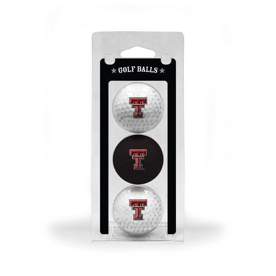 Texas Tech Red Raiders 3 Golf Ball Pack - 757 Sports Collectibles