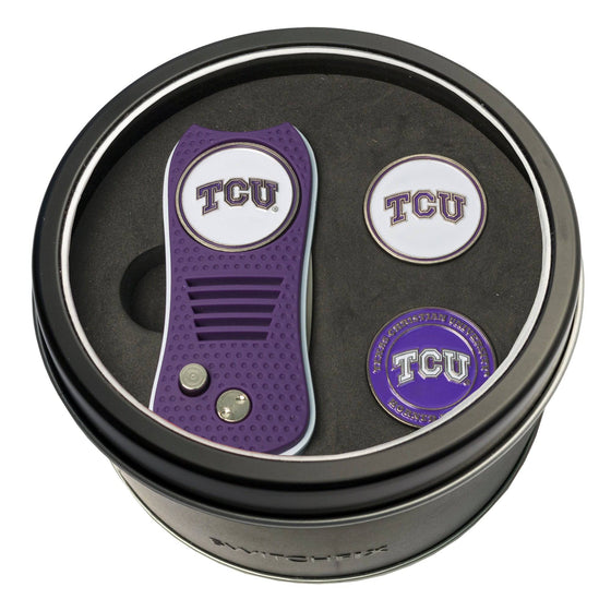 TCU Horned Frogs Tin Set - Switchfix, 2 Markers - 757 Sports Collectibles