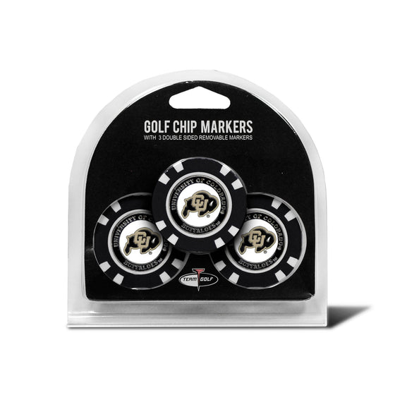 Colorado Buffaloes 3 Pack Golf Chip Ball Markers - 757 Sports Collectibles