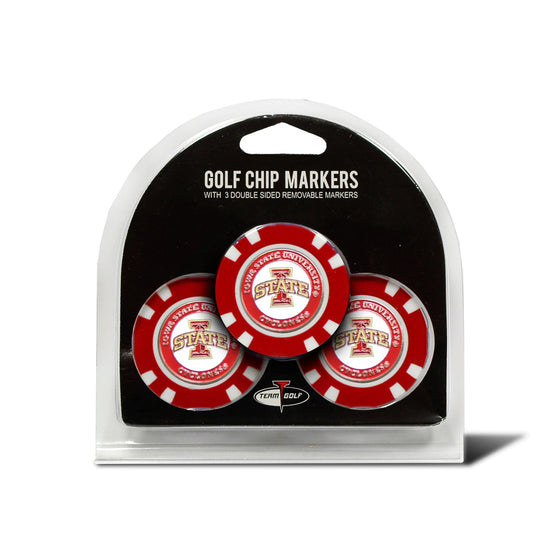 Iowa State Cyclones 3 Pack Golf Chip Ball Markers - 757 Sports Collectibles
