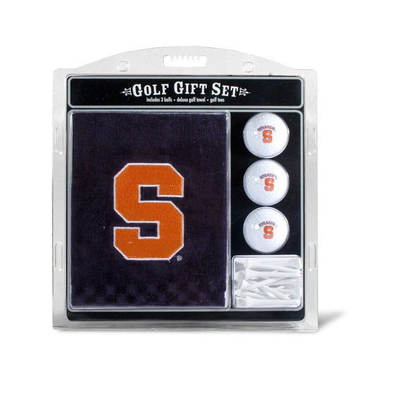 Syracuse Orange Embroidered Golf Towel, 3 Golf Ball, And Golf Tee Set - 757 Sports Collectibles