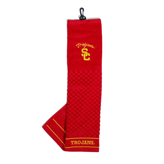 USC Trojans Embroidered Golf Towel - 757 Sports Collectibles