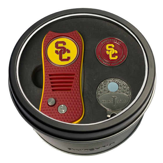 USC Trojans Tin Set - Switchfix, Cap Clip, Marker - 757 Sports Collectibles