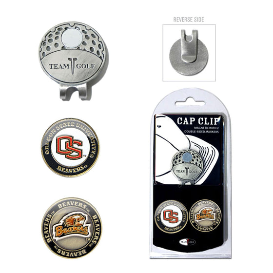 Oregon State Beavers Cap Clip With 2 Golf Ball Markers - 757 Sports Collectibles