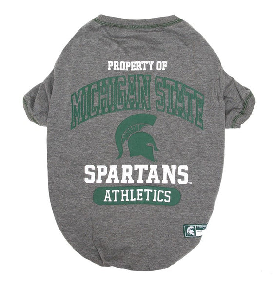 Michigan State Spartans Dog Tee Shirt Pets First