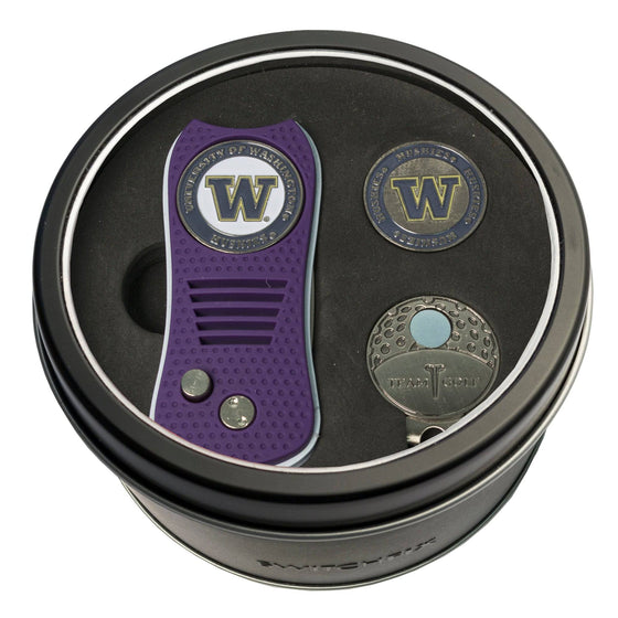 Washington Huskies Tin Set - Switchfix, Cap Clip, Marker - 757 Sports Collectibles