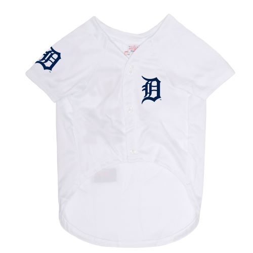 Detroit Tigers Dog Jersey - white Pets First - 757 Sports Collectibles