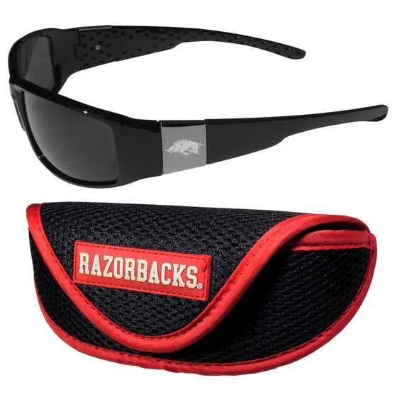 Arkansas Razorbacks Chrome Wrap Sunglasses and Sport Carrying Case (SSKG) - 757 Sports Collectibles