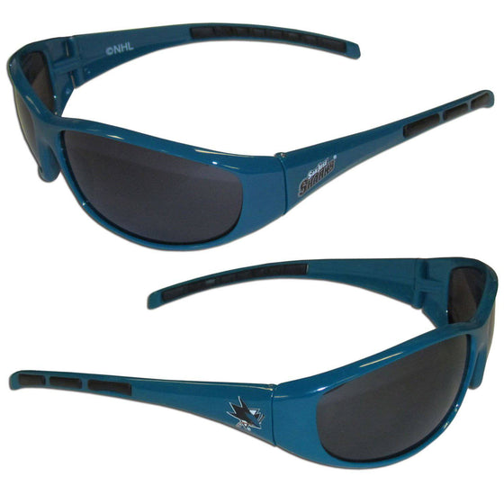 San Jose Sharks�� Wrap Sunglasses (SSKG) - 757 Sports Collectibles