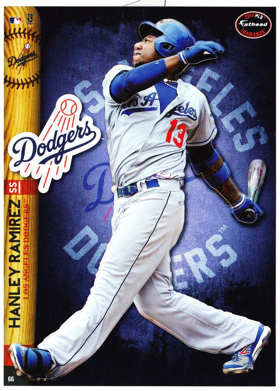 MLB Los Angeles Dodgers Hanley Ramirez Fathead Tradeable Decal Sticker 5x7 - 757 Sports Collectibles