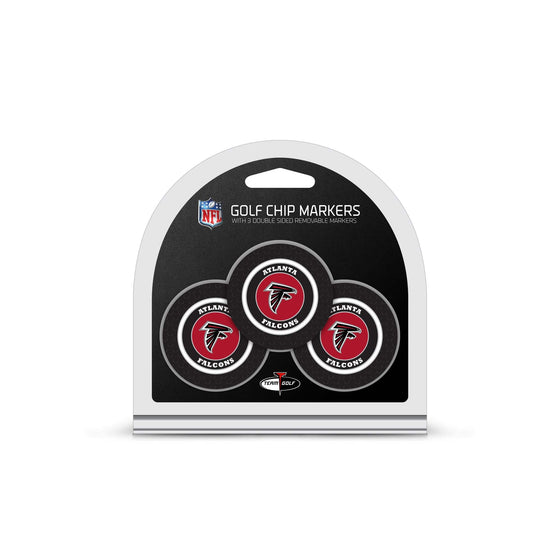 Atlanta Falcons 3 Pack Golf Chip Ball Markers - 757 Sports Collectibles
