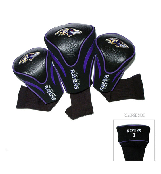 Baltimore Ravens 3 Pack Contour Head Covers - 757 Sports Collectibles