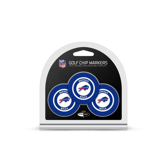 Buffalo Bills 3 Pack Golf Chip Ball Markers - 757 Sports Collectibles
