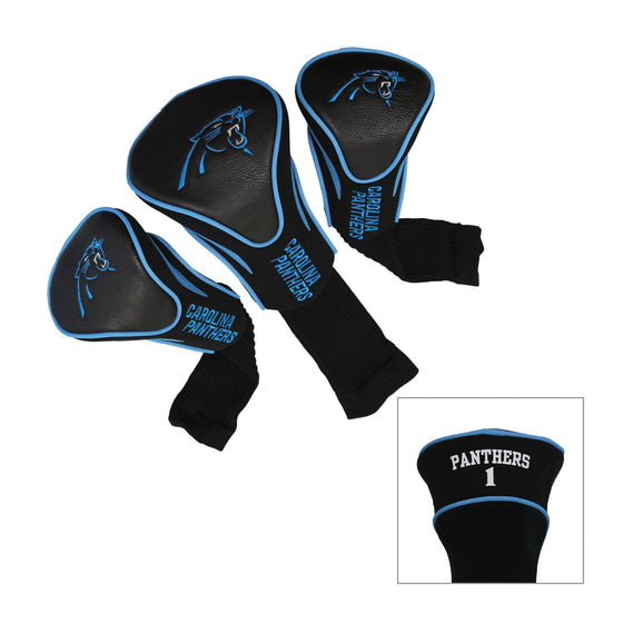 Carolina Panthers 3 Pack Contour Head Covers - 757 Sports Collectibles