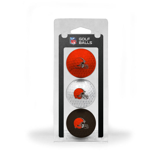 Cleveland Browns 3 Golf Ball Pack - 757 Sports Collectibles