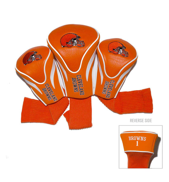 Cleveland Browns 3 Pack Contour Head Covers - 757 Sports Collectibles